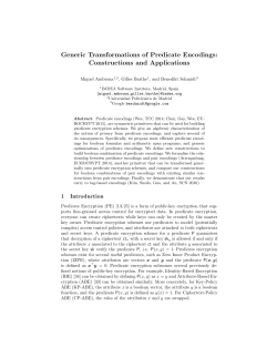 Generic Transformations of Predicate Encodings