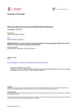 University of Groningen When Does Eddy Viscosity Damp Subfilter