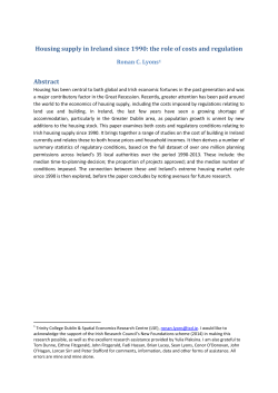 Housing supply in Ireland since 1990