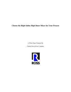 Choose the Right Inline High Shear Mixer for Your