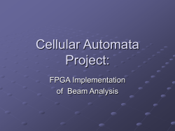 Cellular Automata Project: