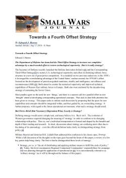 Towards a Fourth Offset Strategy
