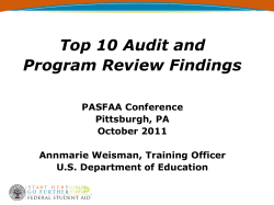 The Remaining Top Audit Findings