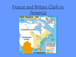 France and Britain Clash in America