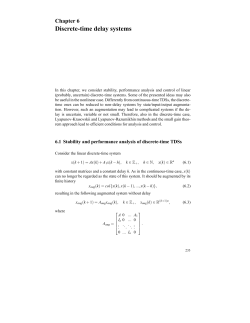 Discrete-time delay systems