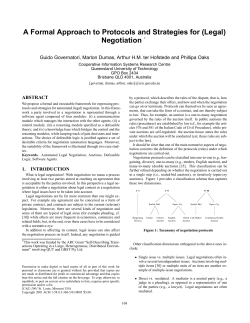 A Formal Approach to Protocols and Strategies for