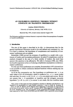 AN EQUILIBRIUM EXISTENCE THEOREM WITHOUT COMPLETE