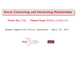 Secret Contracting and Interlocking Relationships