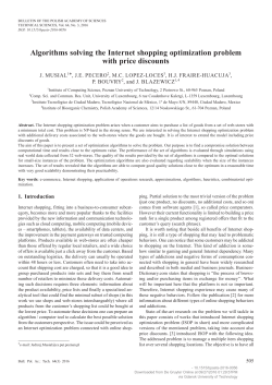Algorithms solving the Internet shopping optimization problem with