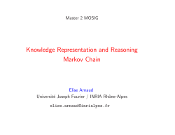 Knowledge Representation and Reasoning Markov Chain