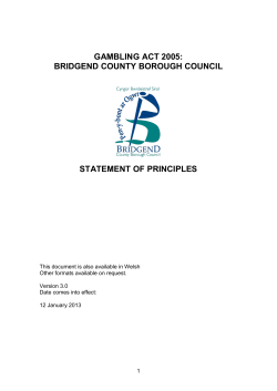 This part of the report to be completed during the approval process