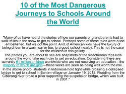 10 of the Most Dangerous Journeys to Schools Around the World