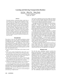 Learning and Inferring Transportation Routines