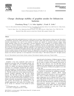Charge&ndash;discharge stability of graphite anodes