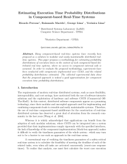 Estimating Execution Time Probability Distributions in