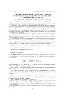 A GLOBAL CONVERGENCE THEORY FOR