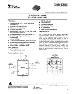 High Efficiency, 250-mA Step