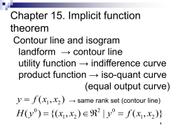Chapter 15. Implicit function theorem