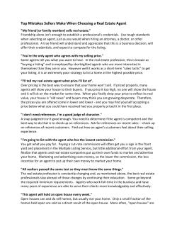 Top Mistakes Sellers Make When Choosing a Real Estate Agent