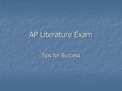 AP Literature Exam