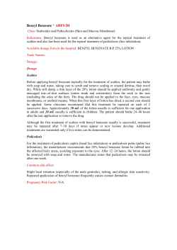 Benzyl Benzoate * AHFS DI
