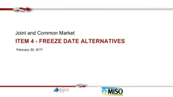 item 4 - freeze date alternatives