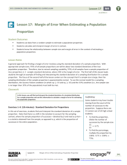 Algebra II Module 4, Topic C, Lesson 17: Teacher Version