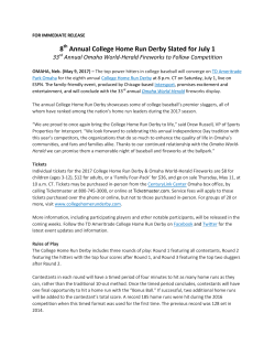 8 Annual College Home Run Derby Slated for July 1