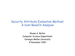 Security Attribute Evaluation Method