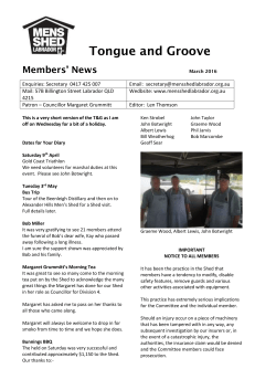 Newsletter March 2016