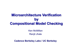 Microarchitectural Verification by Compositional Model Checking