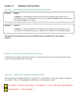 Chapter 3 Functions