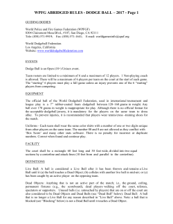 dodge ball - California Police Athletic Federation