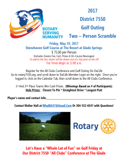 2017 District 7550 Golf Outing Two &ndash; Person Scramble