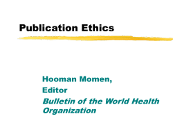 Publication Ethics