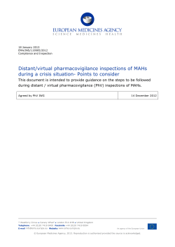 Points to consider - European Medicines Agency