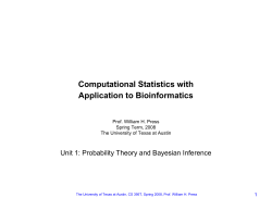 Probability Theory and Bayesian Inference
