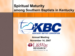 Among Kentucky Southern Baptists