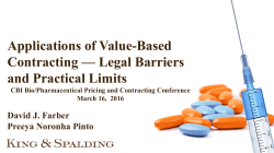 Applications of Value-Based Contracting &mdash; Legal Barriers and