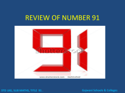 review of number 91 - Gajwani International School