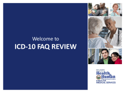 ICD-10 FAQs