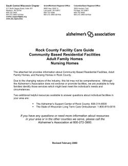 Rock County Facility Care Guide