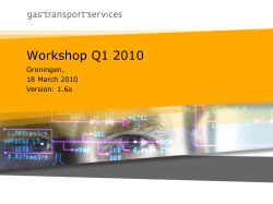Information Exchange - Gasunie Transport Services
