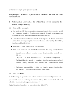 Single-agent dynamic optimization models: estimation and