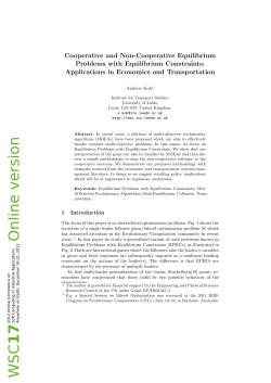 Cooperative and Non-Cooperative Equilibrium Problems with