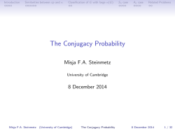 The Conjugacy Probability