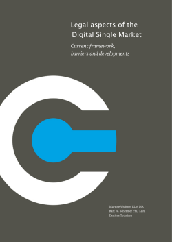 Considerati - Legal aspects of the Digital Single Market