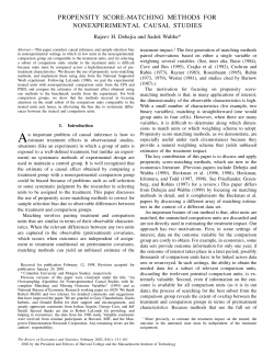propensity score-matching methods for nonexperimental causal