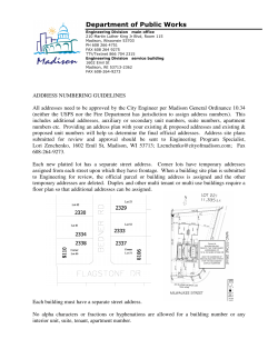 Address Numbering Guidelines pdf This PDF will