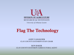 Ron Baker Clay County Extension Agent